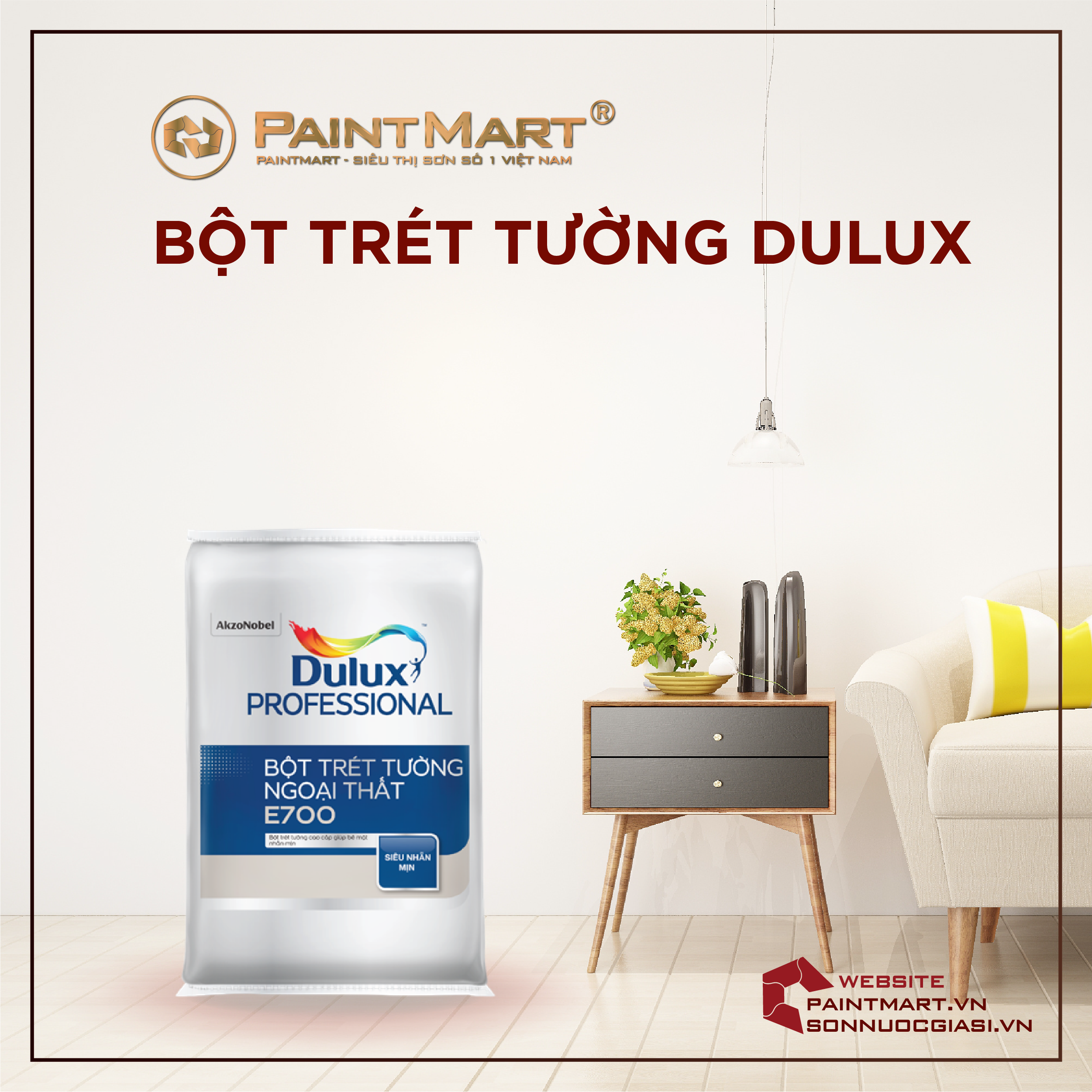 Bột trét tường Dulux